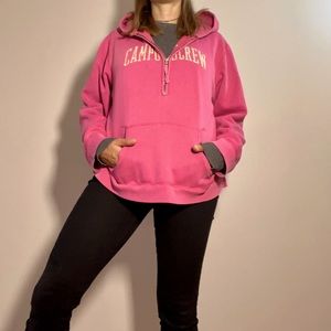 Quarter zip campus crew pullover. Size large